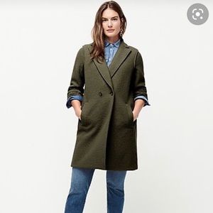J.Crew Daphne Topcoat in Boiled Wool